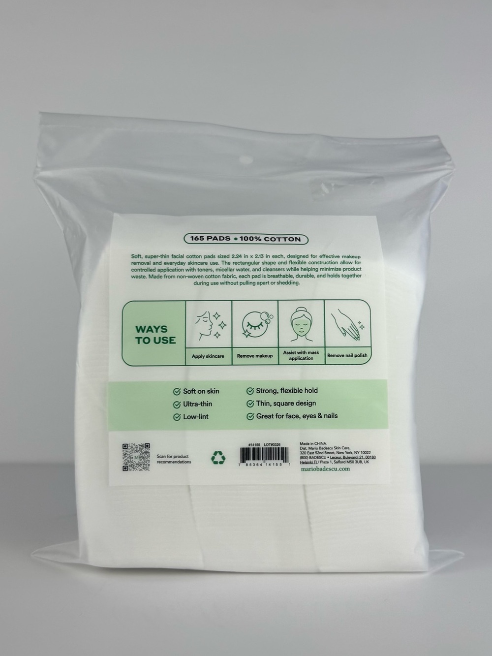 Mario Badescu Facial Cotton Pads 165 Pcs - Picture 2 of 3